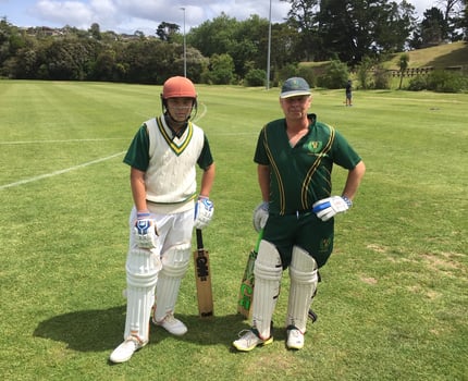 Father and son, David and John Fitzgerald open the bat for 1 Day 2Bs 2021